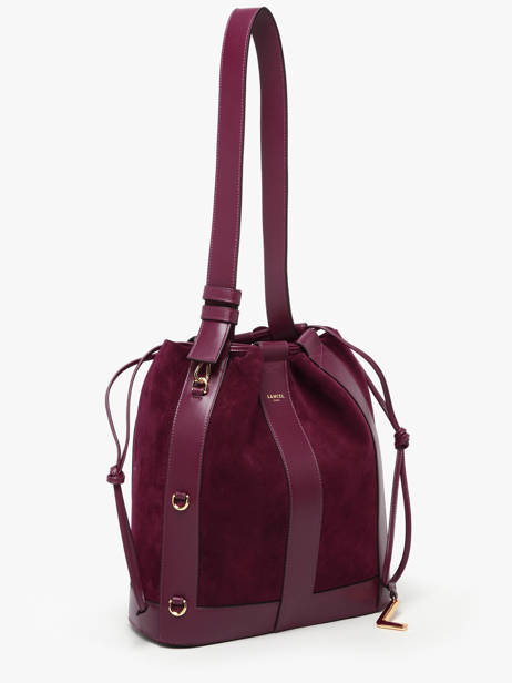 Bucket Bag M Elles Leder Lancel Violet elles A13360 ander zicht 2