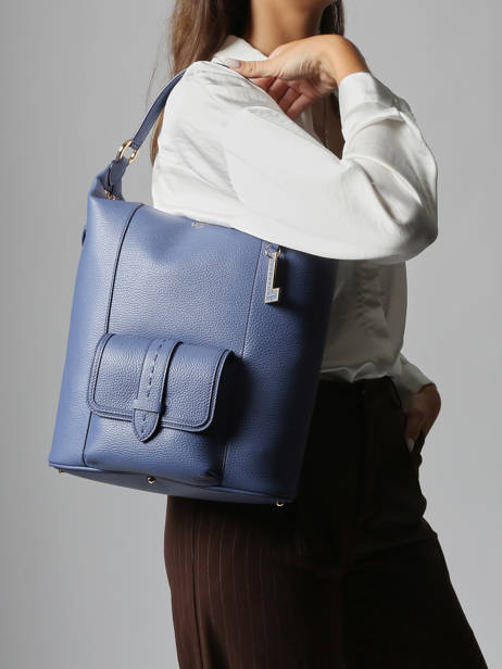 Schoudertas Premier Flirt Leder Lancel Blauw premier flirt A13789 ander zicht 1