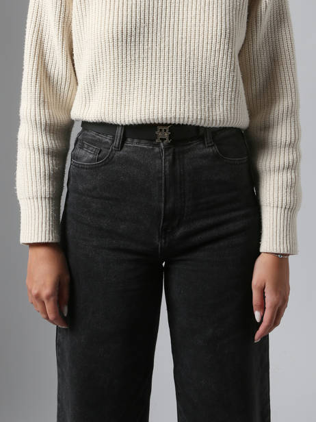 Riem Tommy hilfiger Zwart th logo AW17496 ander zicht 1