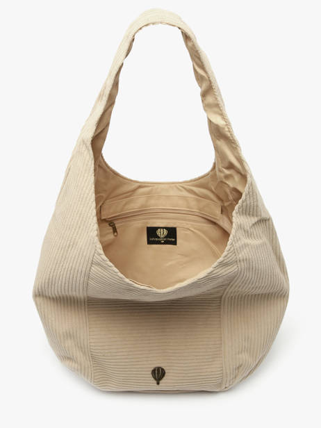 Schoudertas Velours Le voyage en panier Bruin velours AHP243 ander zicht 3