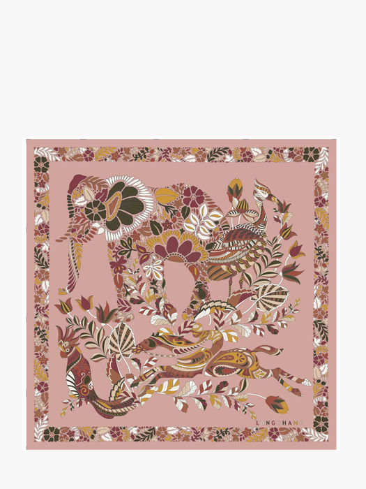 Longchamp Soie gots Sjaal Roze