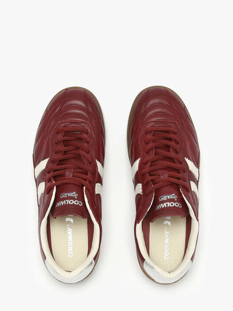 Sneakers Uit Leder Coolway Rood women 7693165 ander zicht 4
