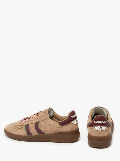 Sneakers Uit Leder Coolway Bruin women 7613293 ander zicht 3