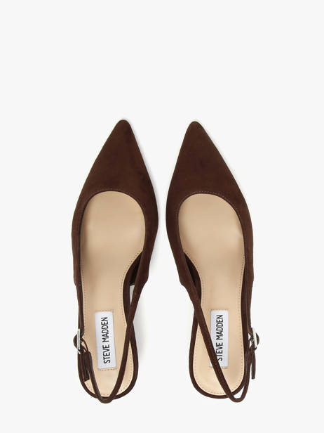 Pumps Met Naaldhak Uit Leder Steve madden Bruin women 11003902 ander zicht 3