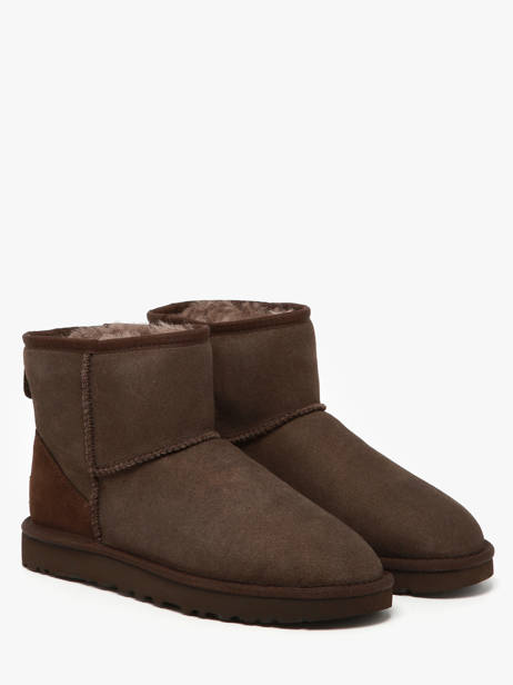 Classic Mini Ii Laarzen Uit Leder Ugg Bruin women 1016222 ander zicht 1
