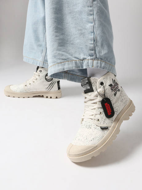 Enkellaarsjes Palladium Wit women 74497180 ander zicht 1