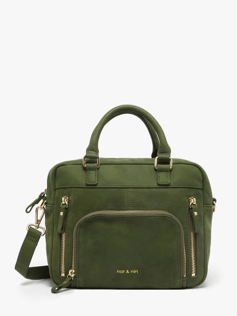 Cross Body Tas Baby Macy Leder Nat et nin Groen vintage BABYMACY