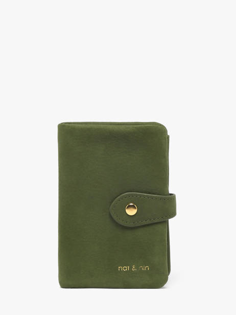 Portefeuille Leder Nat et nin Groen vintage JOYCE