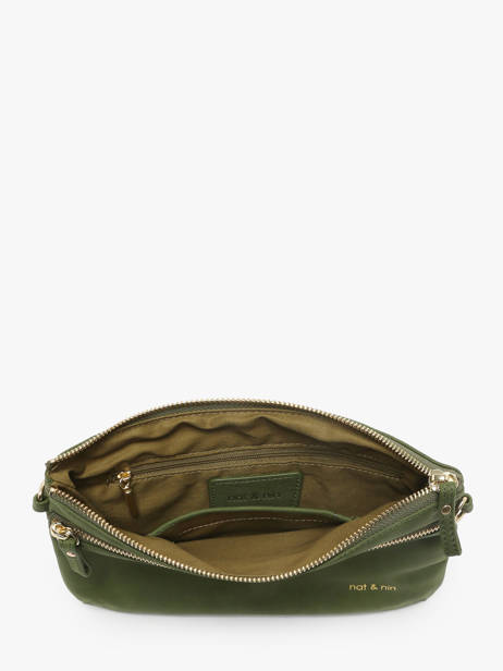 Cross Body Tas Vicky Leder Nat et nin Groen vintage VICKY ander zicht 3