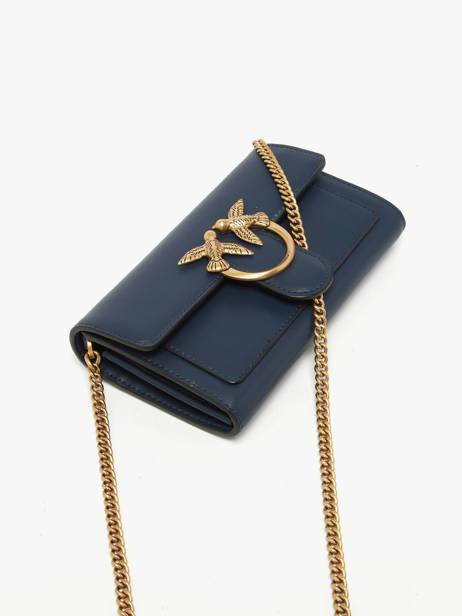 Cross Body Tas Love Bag Icon Leder Pinko Blauw love bag icon A0F1 ander zicht 2