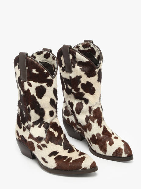 Santiago Laarzen Uit Leder The icona Beige women CISBOMA1 ander zicht 1