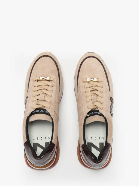 Sneakers Uit Leder Nathan baume Beige women 52NS1603 ander zicht 3