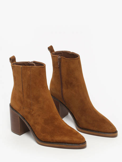 Enkellaarsjes Met Hak Uit Leder Alpe Bruin women 54511101 ander zicht 1