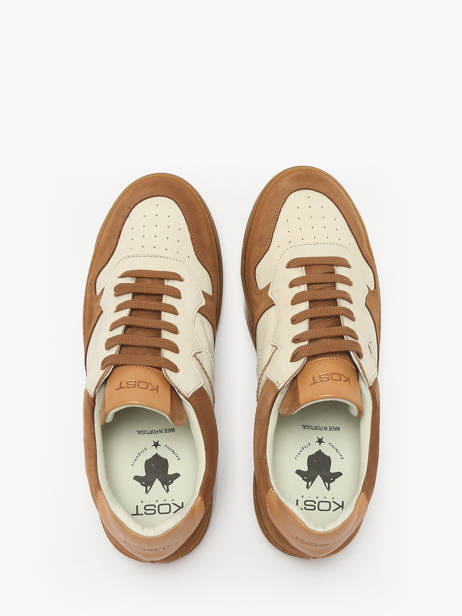 Sneakers Uit Leder Kost Beige men LEGENDVM ander zicht 3