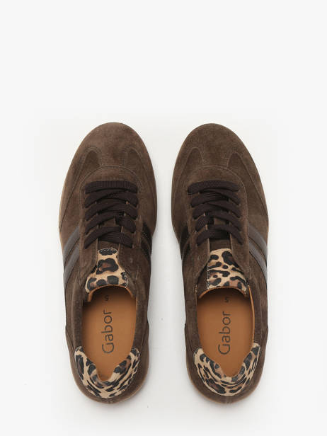 Sneakers Uit Leder Gabor Bruin women 18 ander zicht 3
