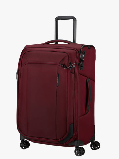 Soepele Reiskoffer Respark Samsonite Violet respark KJ3006 ander zicht 3