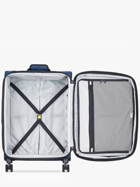 Soepele Reiskoffer Op Wieltjes Maubert 2.0 Delsey Blauw maubert 2.0 3813810W ander zicht 3