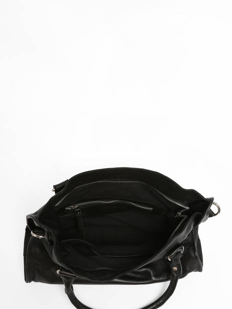 Handtas Leder Basilic pepper Zwart glam BGLA22 ander zicht 4