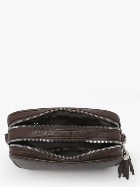 Cross Body Tas Grained Miniprix Bruin grained HOWARD ander zicht 2