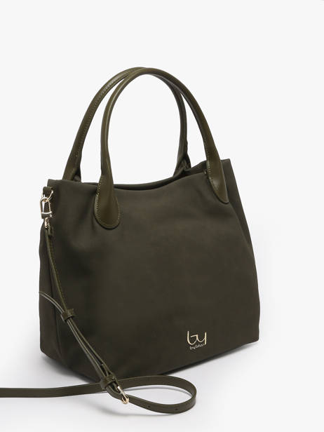 Schoudertas Daisy Suede By byblos Groen daisy suede BS66B01S ander zicht 2