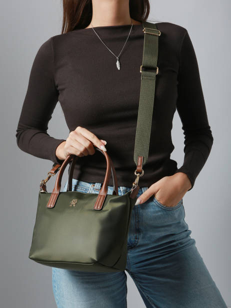 Cross Body Tas Popette Nylon Tommy hilfiger Groen popette AW17709 ander zicht 1