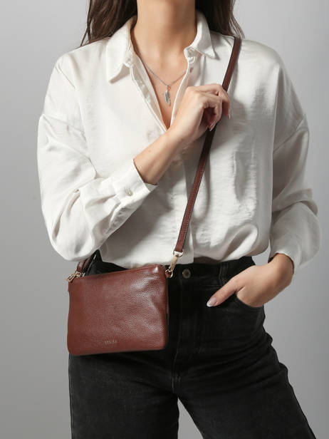 Cross Body Tas Tradition Cuir Etrier Bruin tradition ETRA0141 ander zicht 1