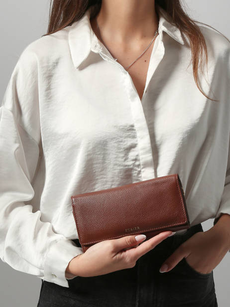 Portefeuille L Tradition Leder Etrier Bruin tradition ETRA095L ander zicht 1