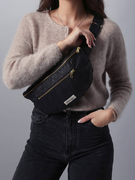 Belt Bag Orsel Waxed Rivedroite Zwart waxed ORSELWAX ander zicht 1