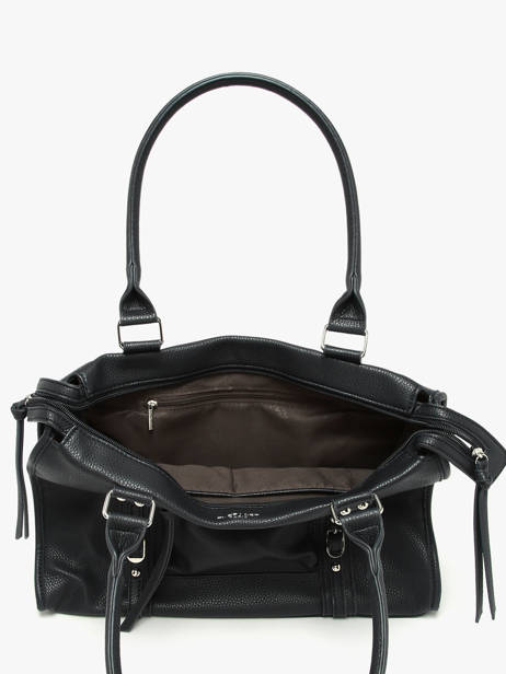 Schoudertas A4 Formaat Grained Miniprix Zwart grained F8533 ander zicht 2