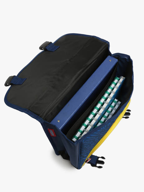 Boekentas 2 Compartimenten Pokemon Blauw pikachu eclair 23AK203A ander zicht 3