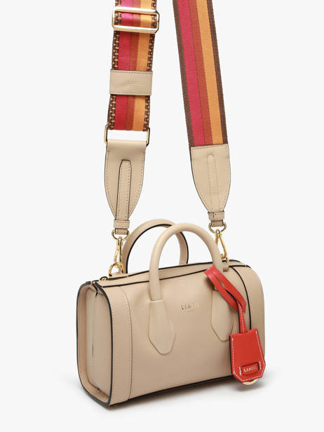 Mini Bowlingtas Bcbg Leder Lancel Beige bcbg A13689 ander zicht 1