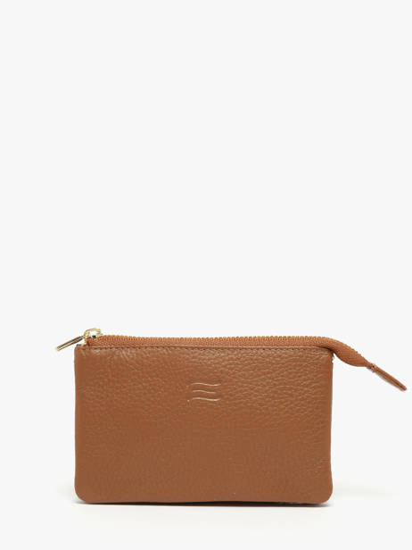 Portemonnee Caviar Leder Crinkles Bruin caviar 14538