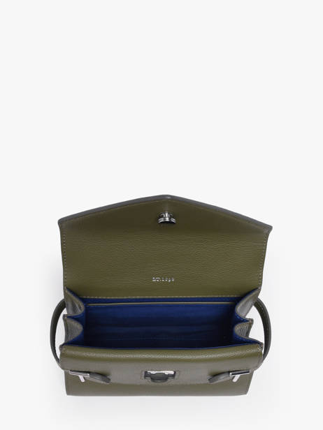 Cross Body Tas S Emily Grainé Leder Le tanneur Groen emily TEMI1006 ander zicht 2