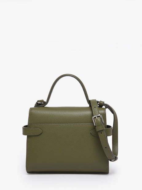 Cross Body Tas S Emily Grainé Leder Le tanneur Groen emily TEMI1006 ander zicht 3