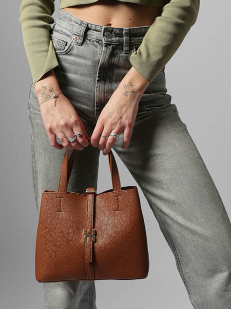 Handtas Grained Miniprix Bruin grained DQ8708 ander zicht 1