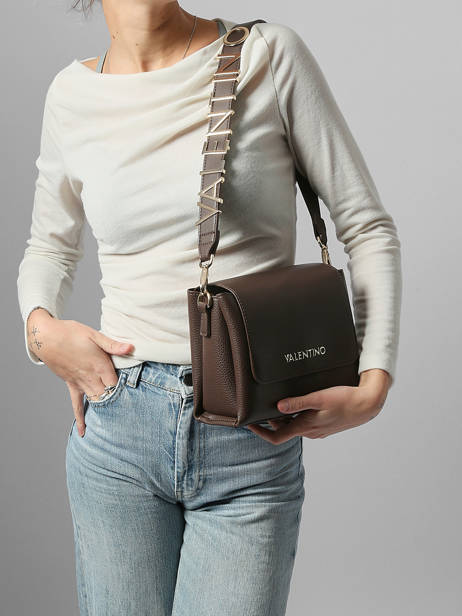 Cross Body Tas Alexia Valentino Bruin alexia VBS5A806 ander zicht 1