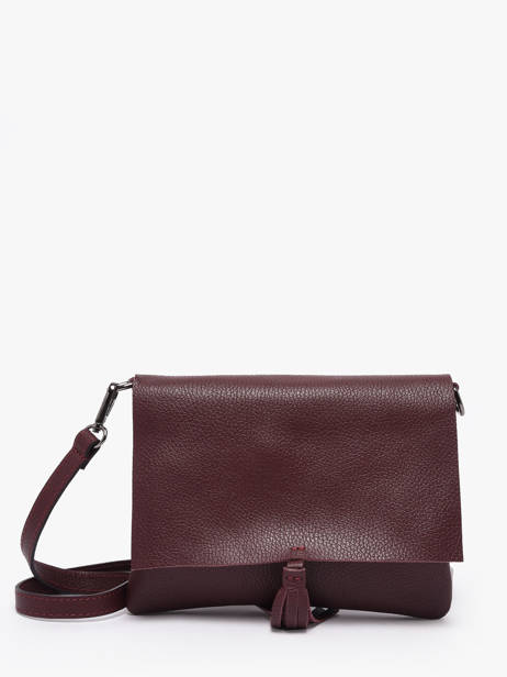 Cross Body Tas Caviar Leder Milano Rood caviar CA22112