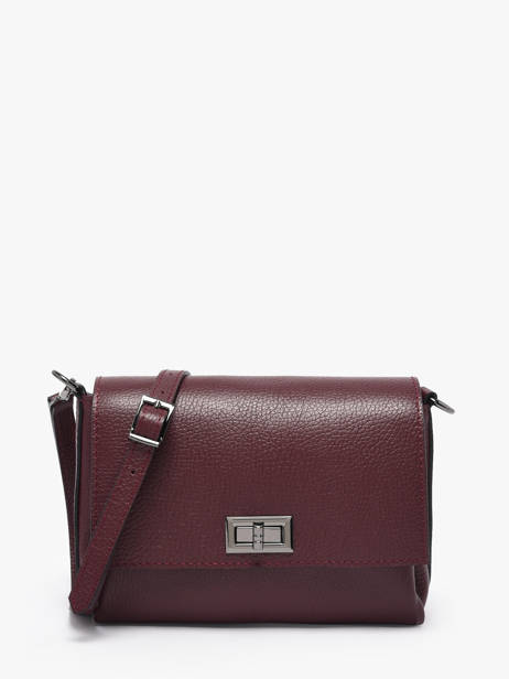 Cross Body Tas Caviar Leder Milano Rood caviar CA24061