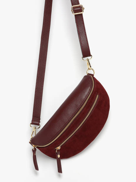 Heuptasje Milano Rood velvet caviar VC24111 ander zicht 2