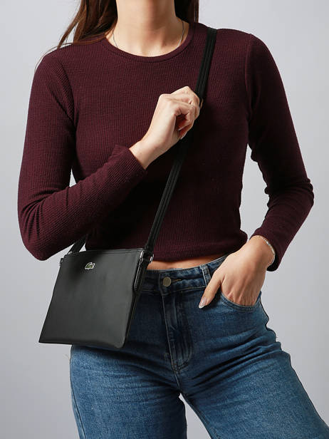 Cross Body Tas L.12.12 Concept Lacoste Zwart l.12.12 concept NF1887PK ander zicht 1