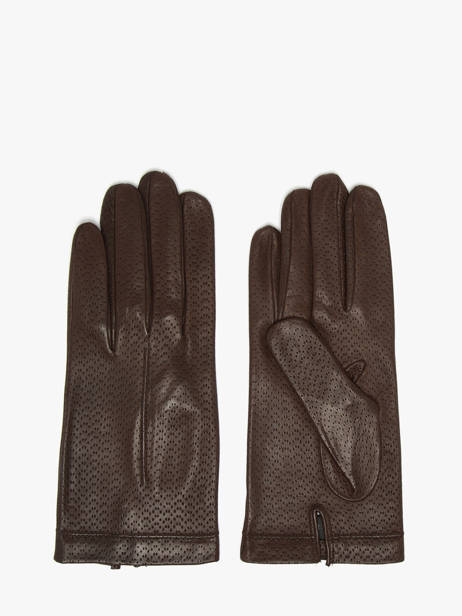 Dameshandschoenen Leder Met Zijden Voering Omega Bruin women gloves 75D