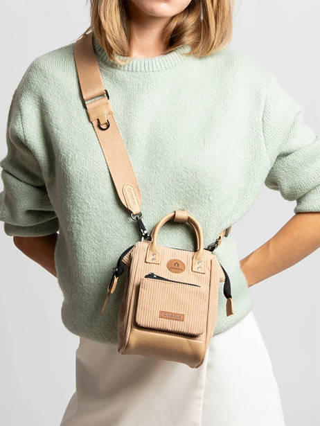 Cross Body Tas Nano Bag 1 Compartiment Cabaia Beige adventurer NANOBAG ander zicht 1