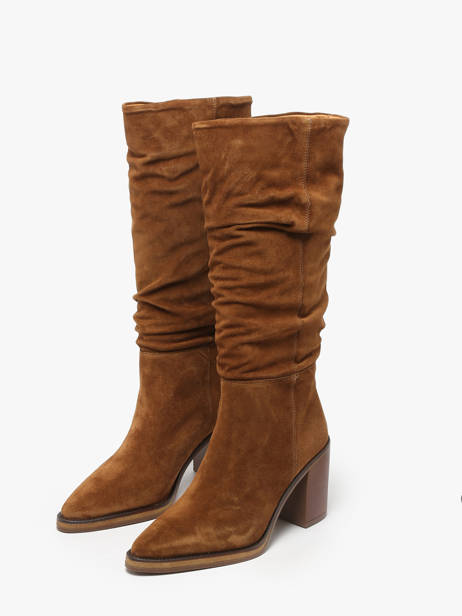 Laarzen Met Hak Camden Uit Leder Alpe Bruin women 52191101 ander zicht 5