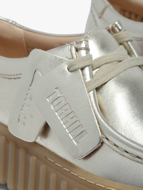 Derby Veterschoenen Met Platformzool Uit Leder Clarks Goud women 26186300 ander zicht 2