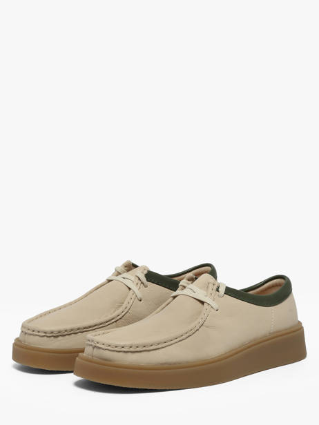 Derby Veterschoenen Uit Leder Clarks Beige men 26187197 ander zicht 2