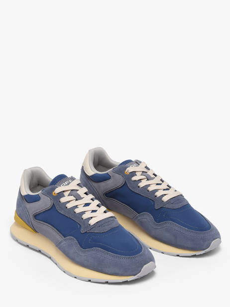 Sneakers Uit Leder Hoff Blauw men 12602011 ander zicht 2