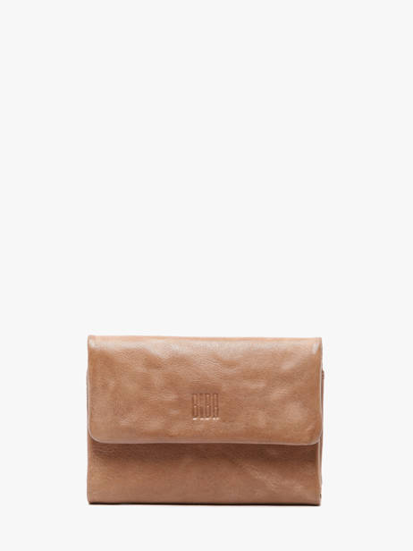 Portefeuille Leder Biba Beige wallet TOT1L