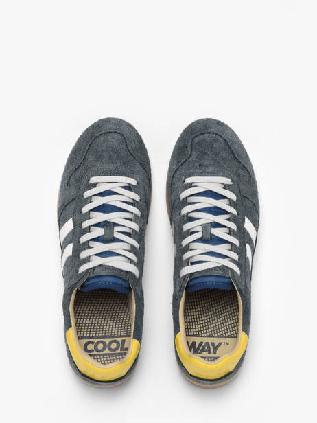 Sneakers Uit Leder Coolway Blauw men 8643807 ander zicht 4