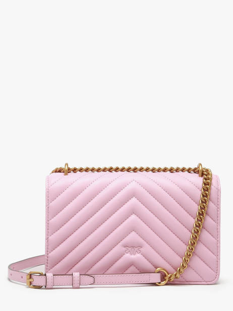 Cross Body Tas Love Bag Quilt Leder Pinko Roze love bag quilt A0GK ander zicht 5