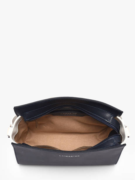 Cross Body Tas Smooth Leder Lancaster Blauw smooth 437-02 ander zicht 3